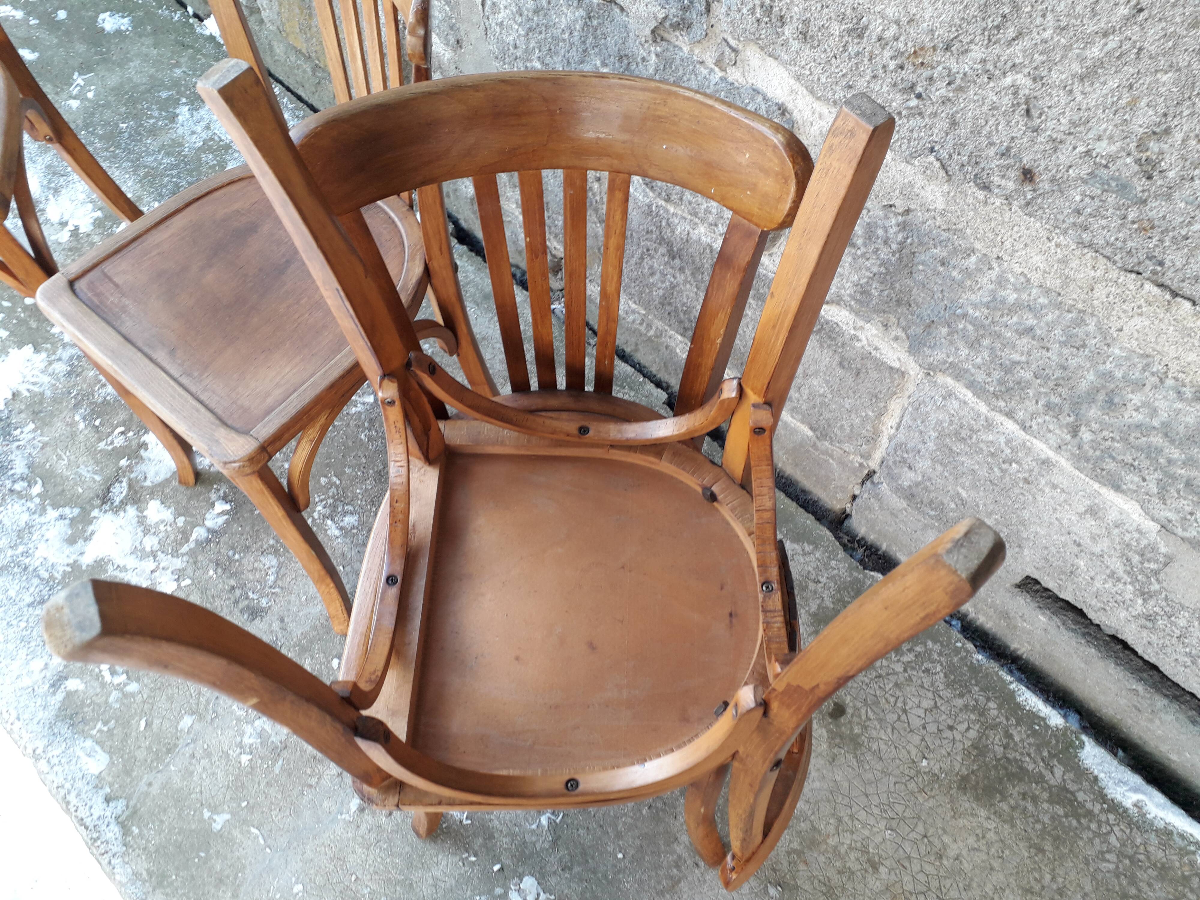 Set of four Luterma bistro chairs