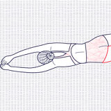 Illustration A4 Naiade No. 8/8 Brittany blue bather