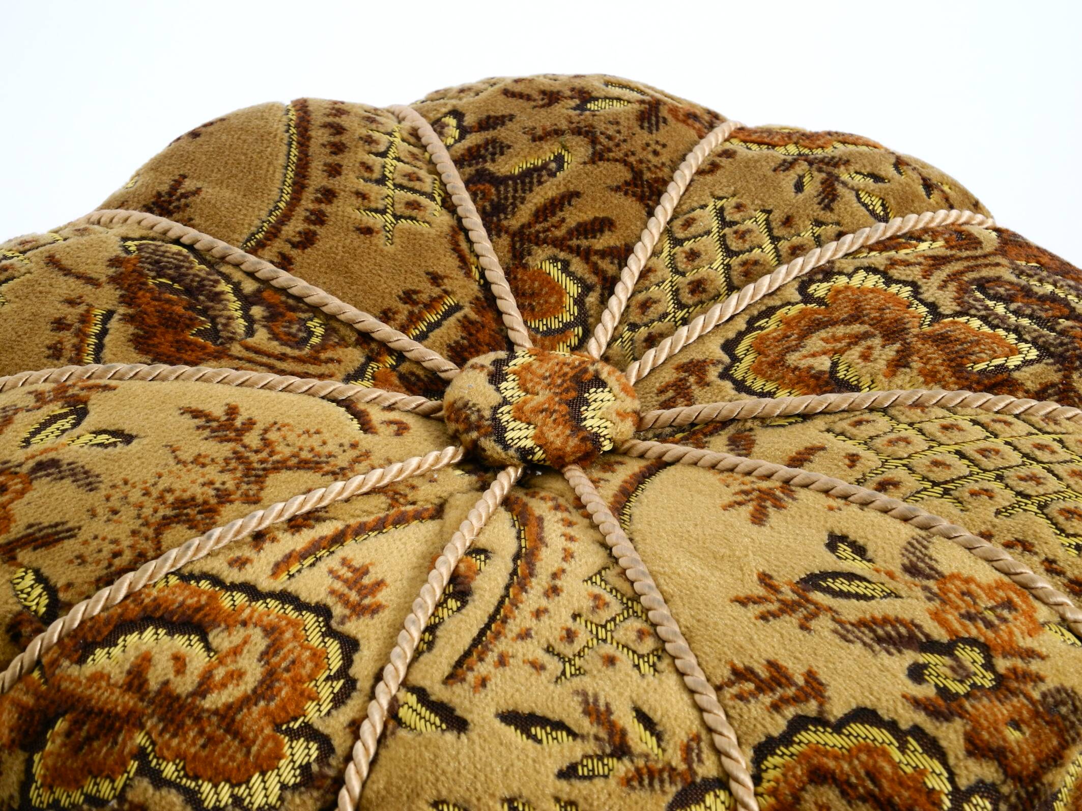 Original Pouf Stool by Jindrich Halabala from 1958 | Art Deco Bauhaus