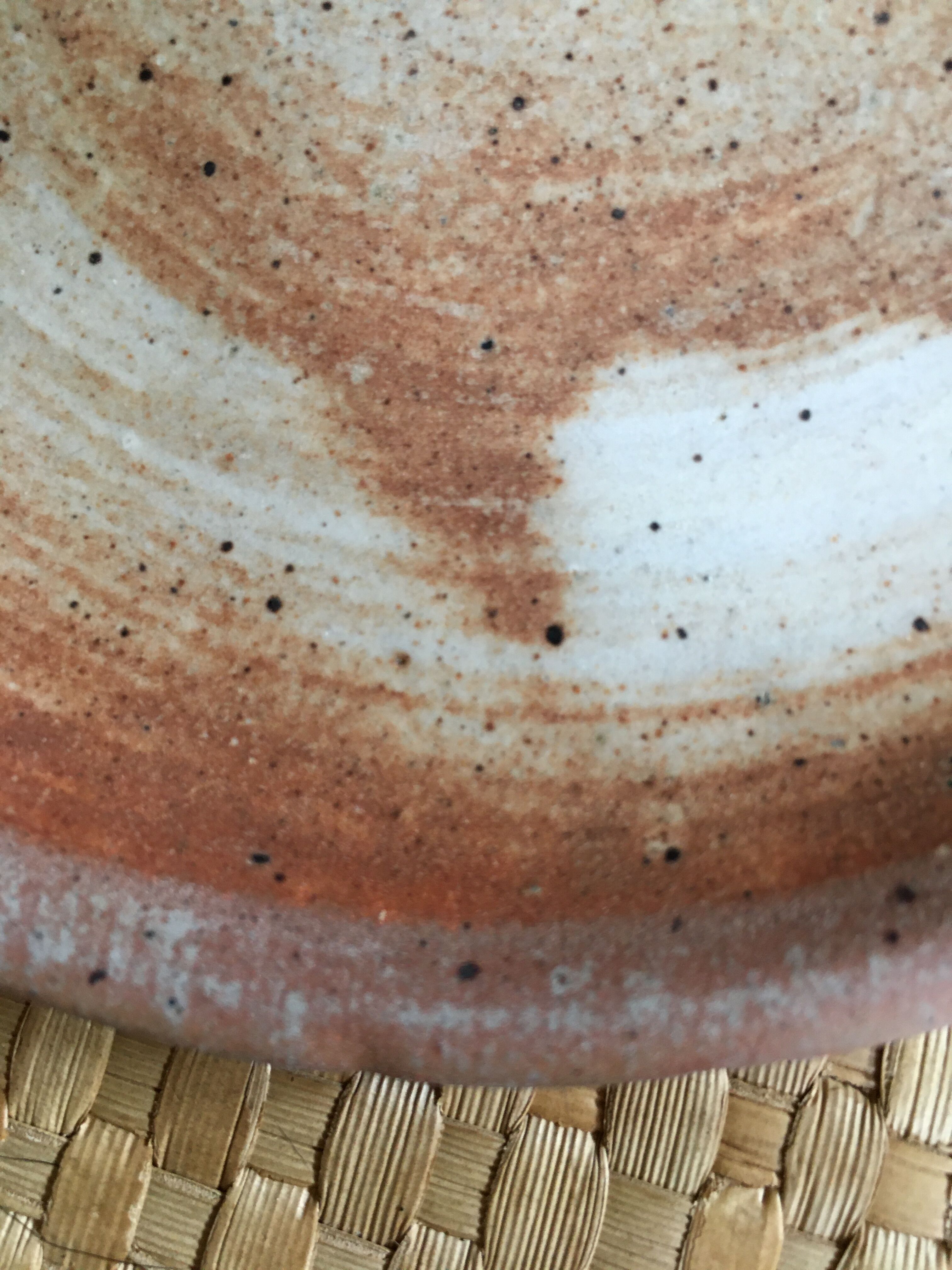 Series of 6 dessert plates in sandstone