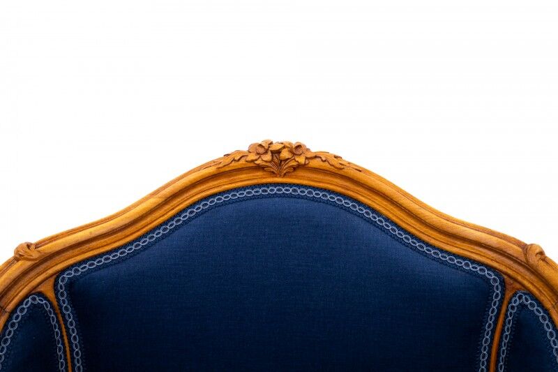 Bergère armchairs, France, circa 1920. After renovation.