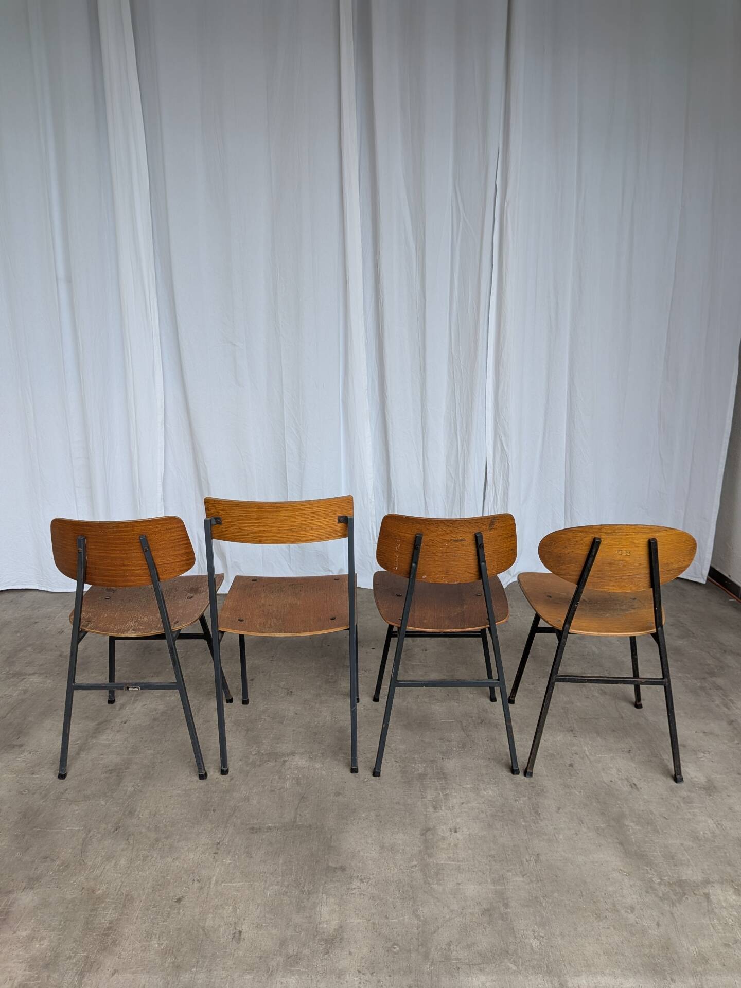 Chaises de salle à manger en bois Stol Kamnik vintage - Yougoslavie des années 1970 - Ensemble de 4