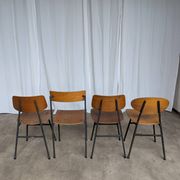 Vintage Stol Kamnik Wooden Dining Chairs - 1970s Yugoslavia - Set of 4