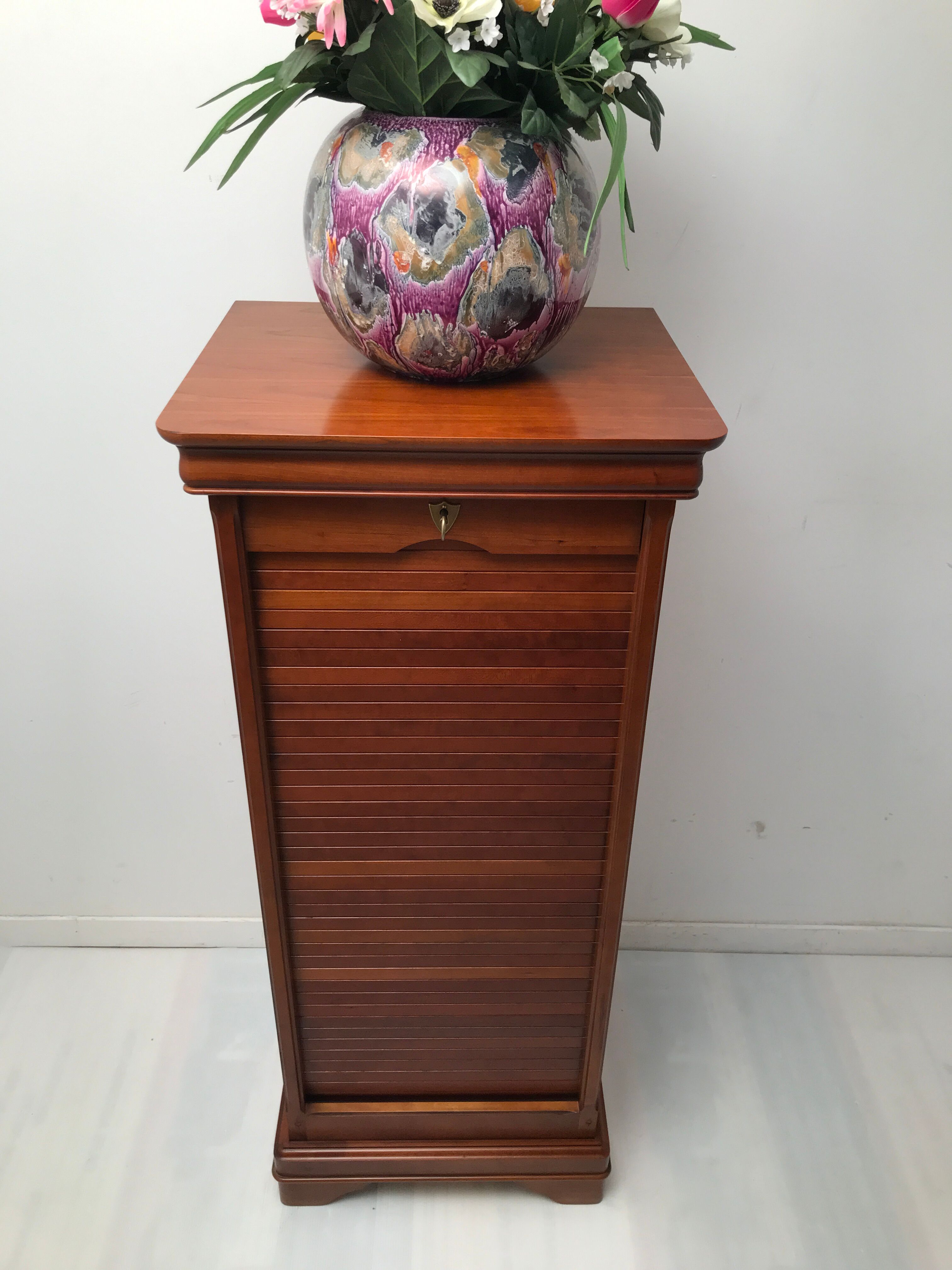 Louis Philippe style curtain binder cabinet