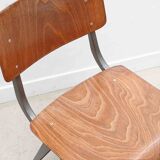 Friso Kramer style chair in oak and grey