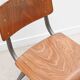 Chair in the style of Friso Kramer, oak and grey.
