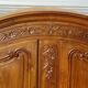 solid walnut wardrobe in Louis XV style