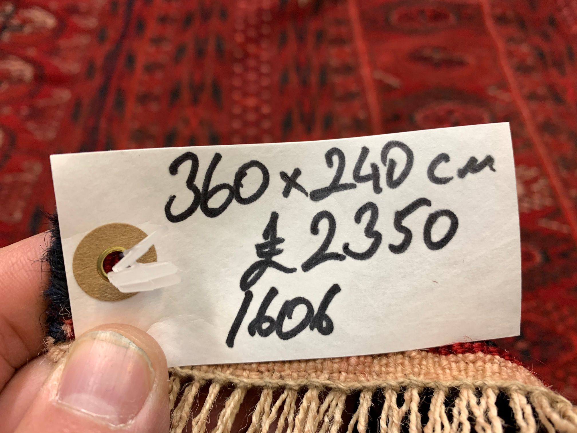 Vintage Afghan Turkoman village Rug 360x240 cm