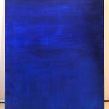 Tableau Bleu Abstrait