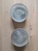 Pair of vintage wall-mounted ceiling lights - pressed glass "diamond point" -