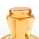 Art deco bonbonniere, orange glass, Poland, 1930s