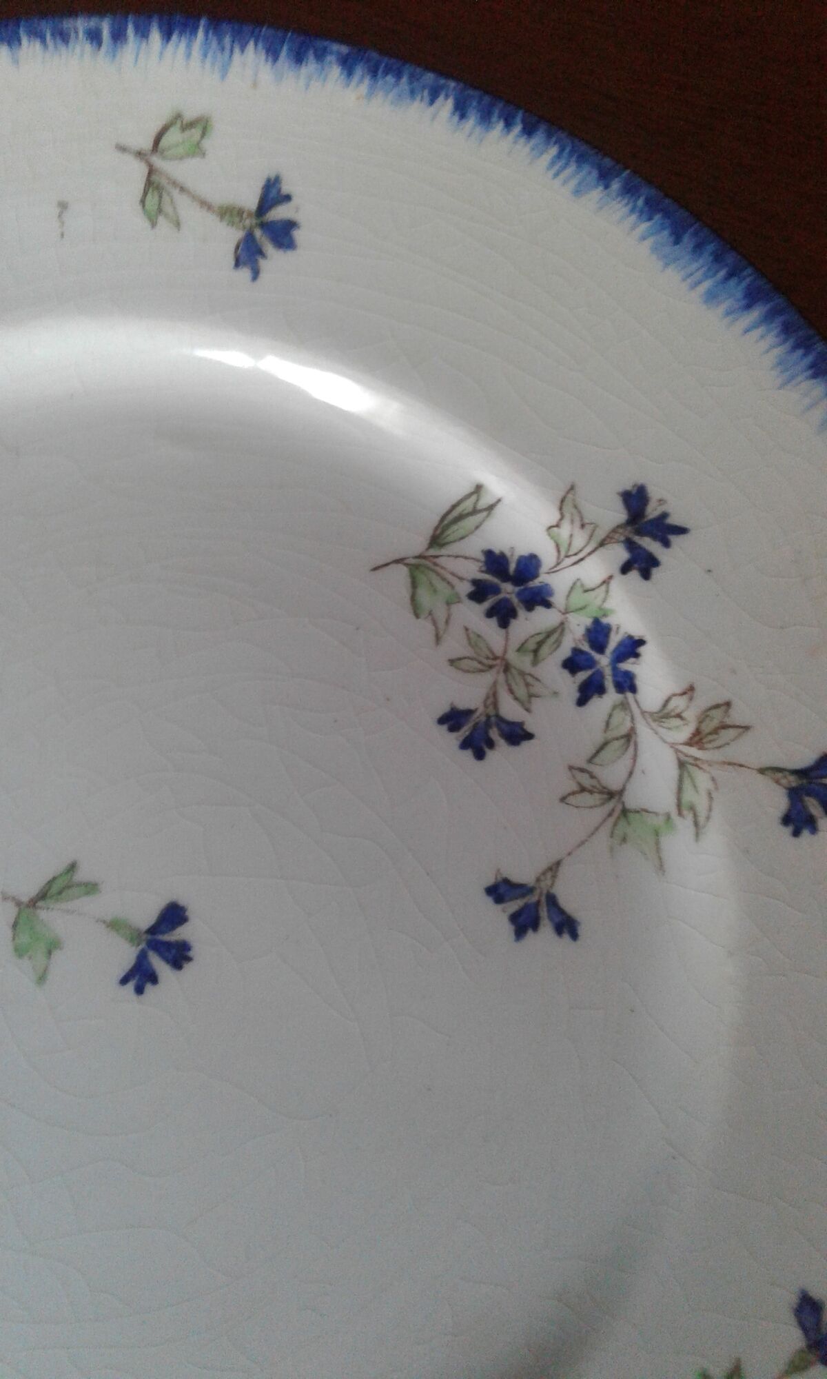 Set of 5 plates Creil and Montereau Labrador service Barbeau