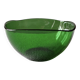 Vintage emerald green salad bowl made in France.