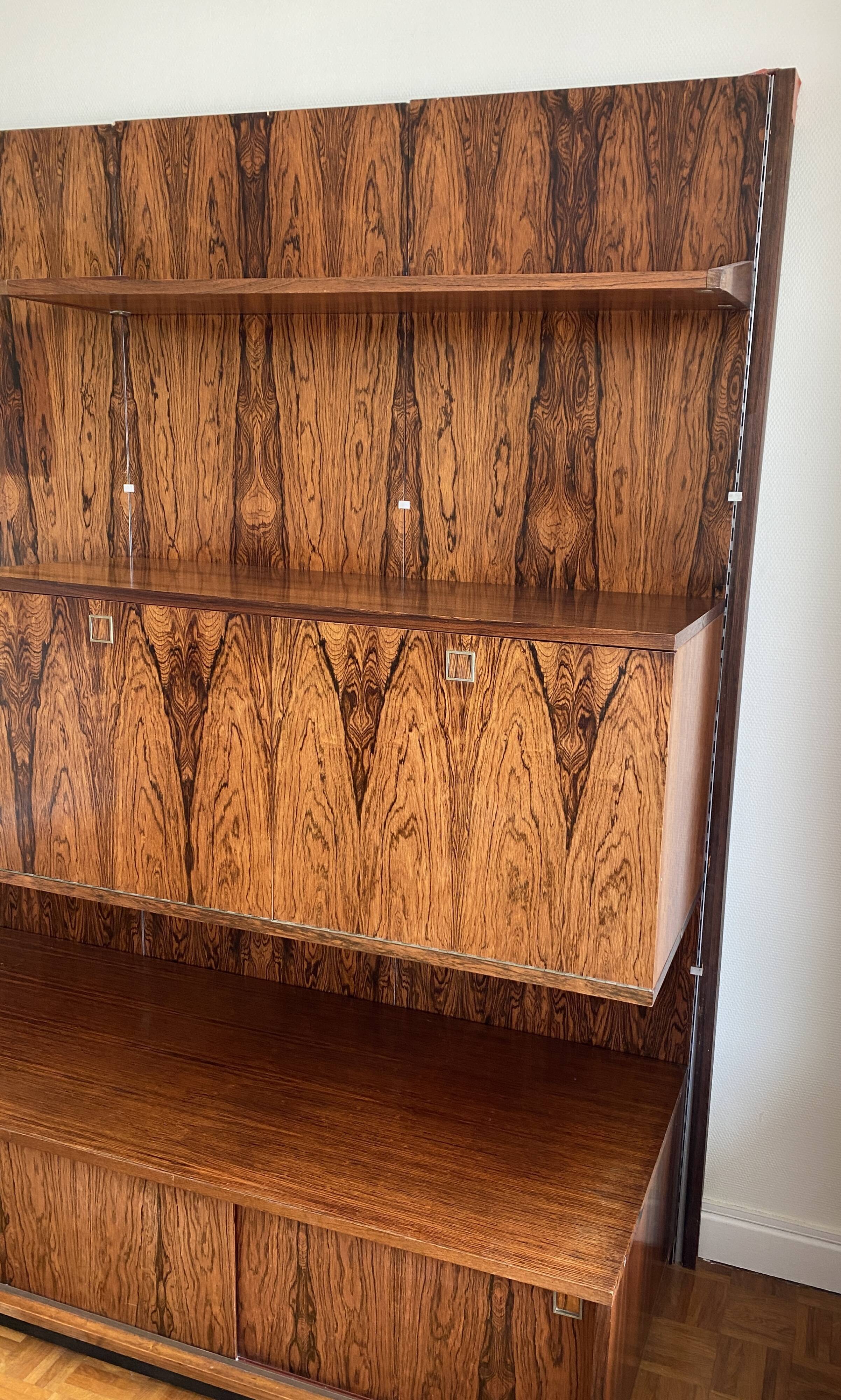 Modular Bookcase A System By Louis Paolozzi In Rio Rosewood -