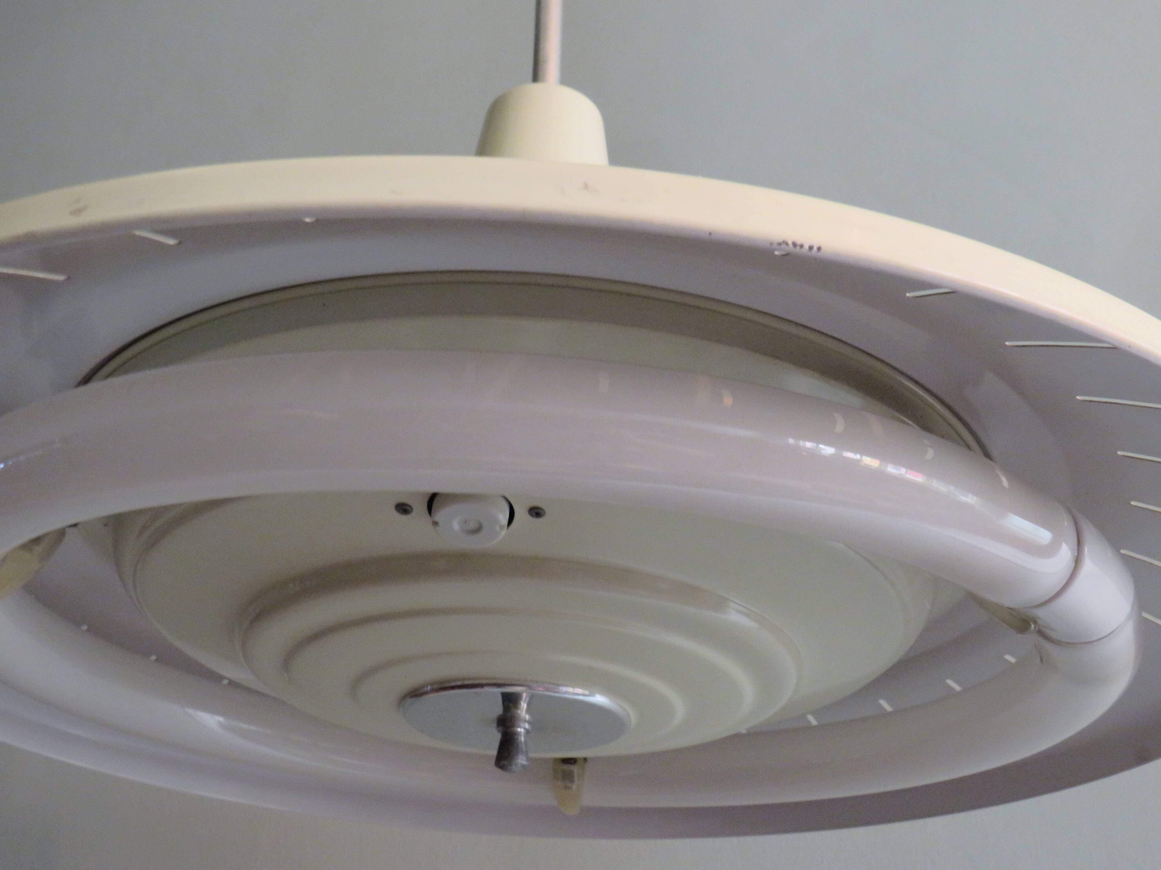 Vintage suspension lamp, Van Haute Belgium 1960