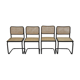 Cesca design chair b32 model in black set of four