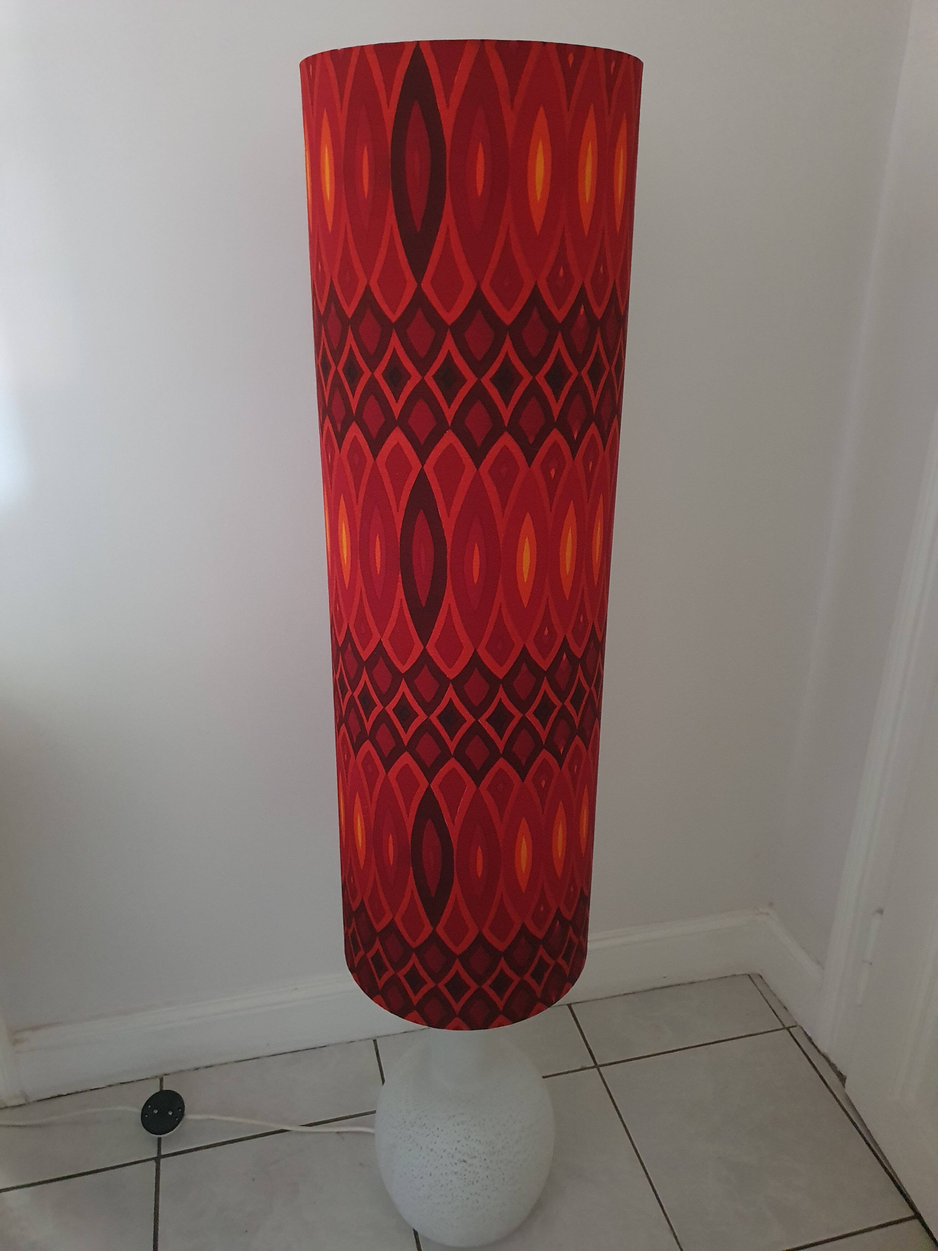 Doria Leuchten 2-light opaline floor lamp