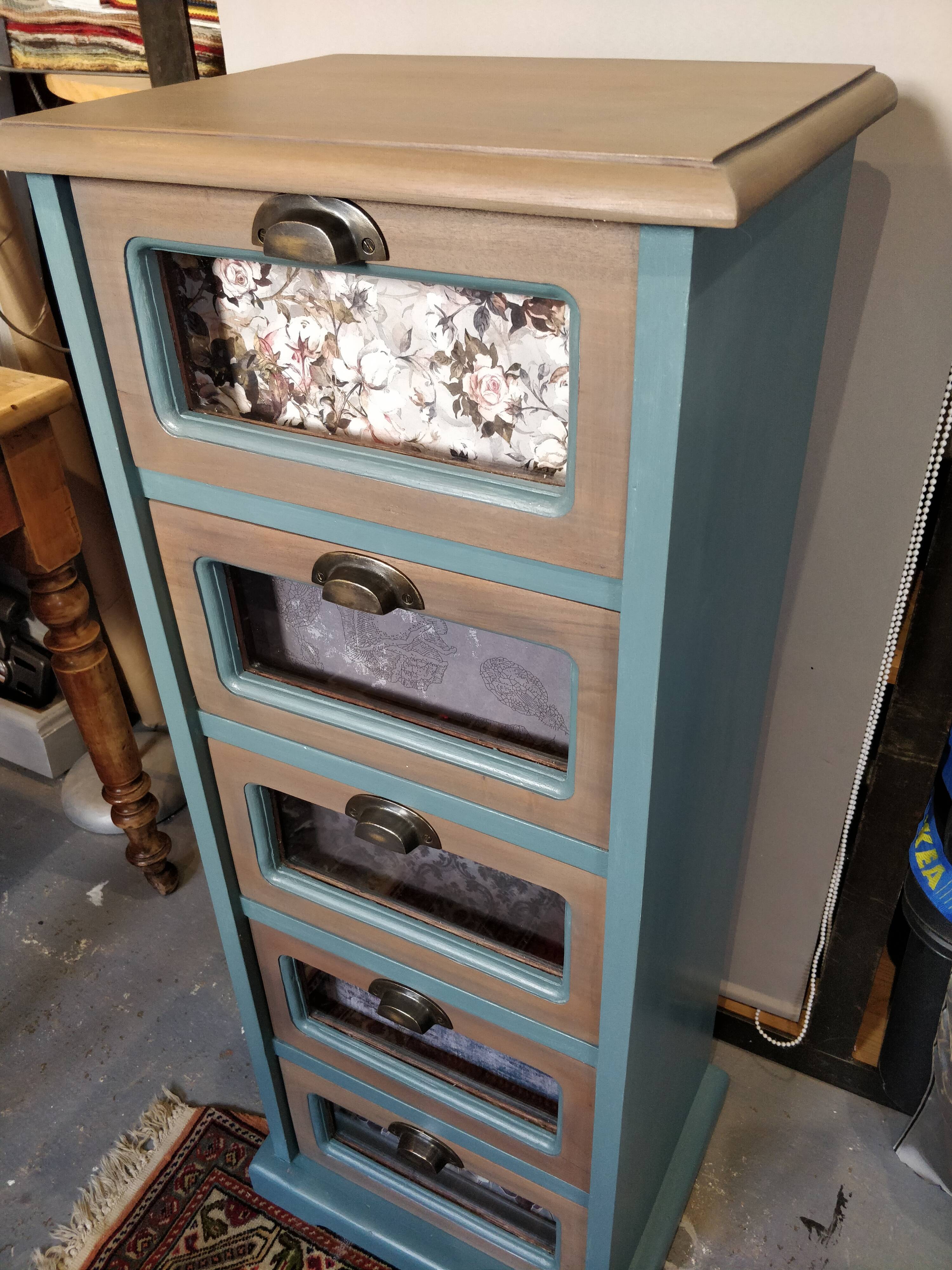 Antique chiffonnier with a new look