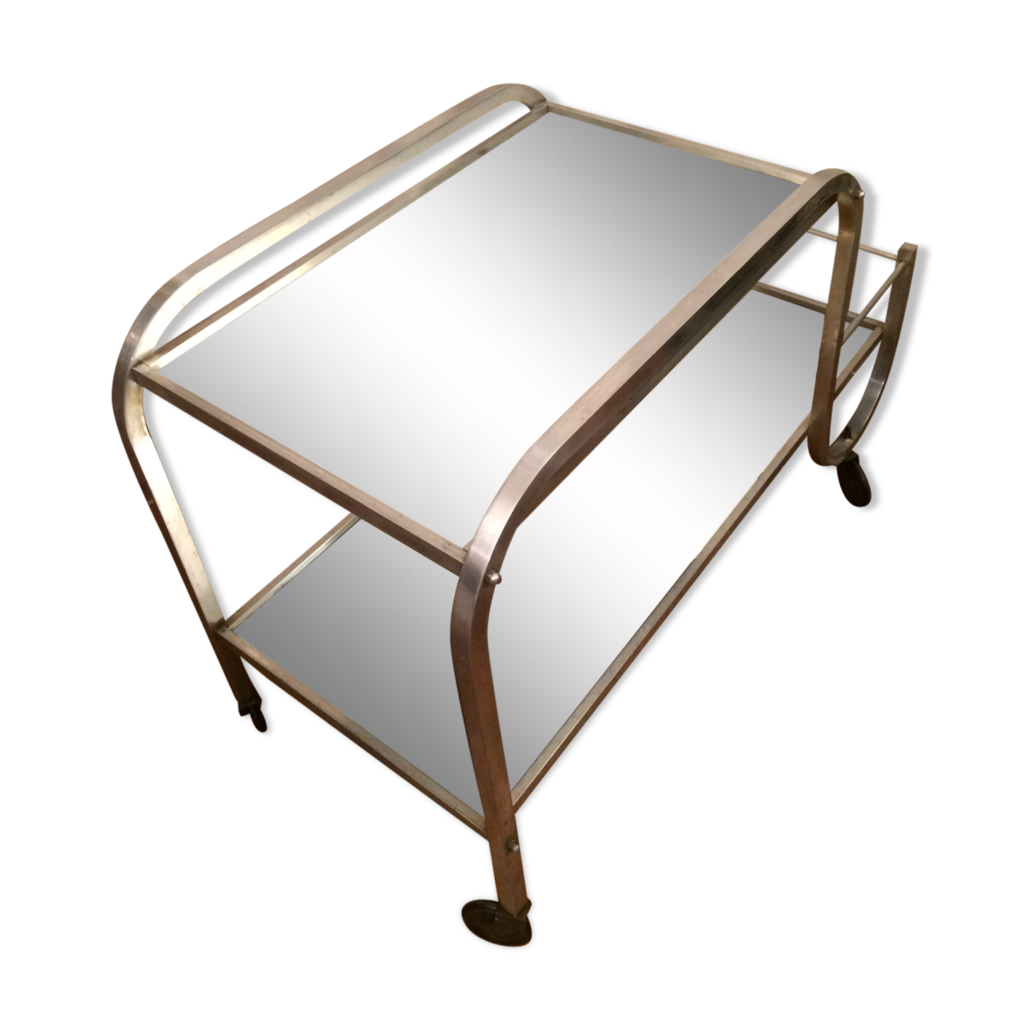 Art Deco wheeled trolley