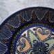 HB Quimper plate with pearl/embroidery signed P. Poquet