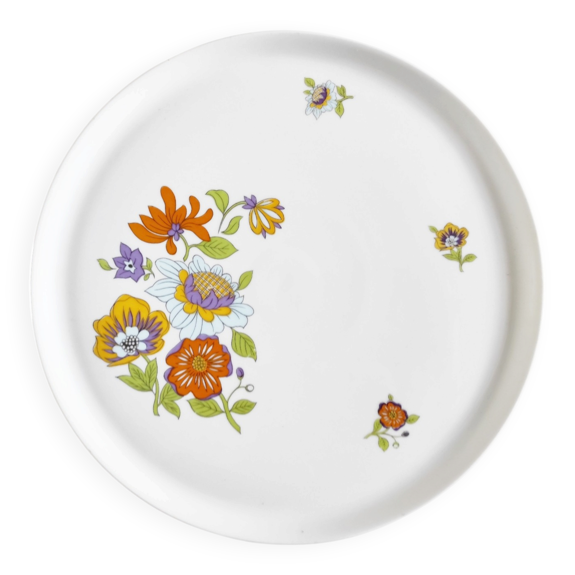 Plat bavaria Saint Amand fleurs imprimées