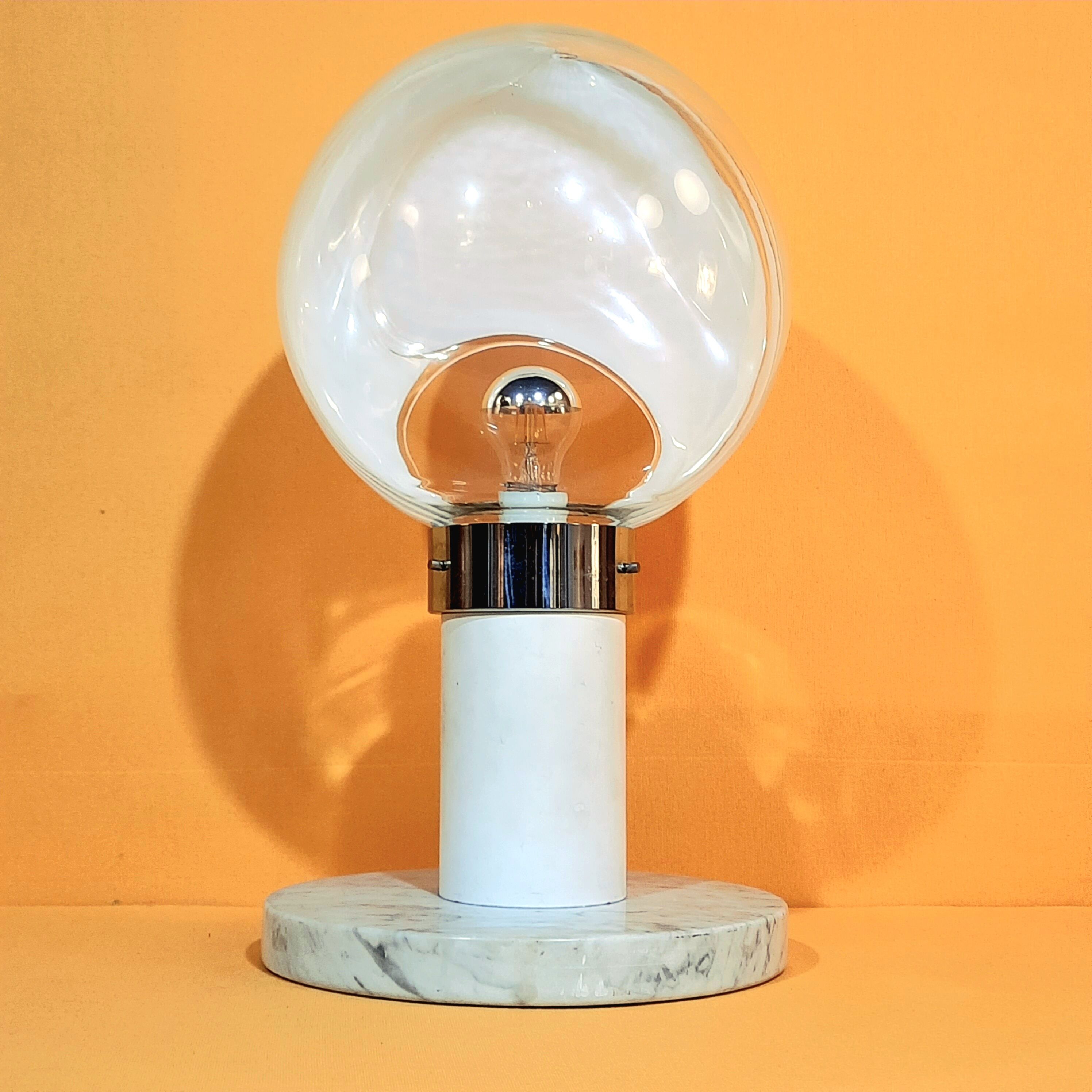 Table lamp Membrane by Toni Zuccheri for Venini circa 1960