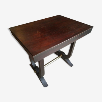 Art Deco side table in mahogany