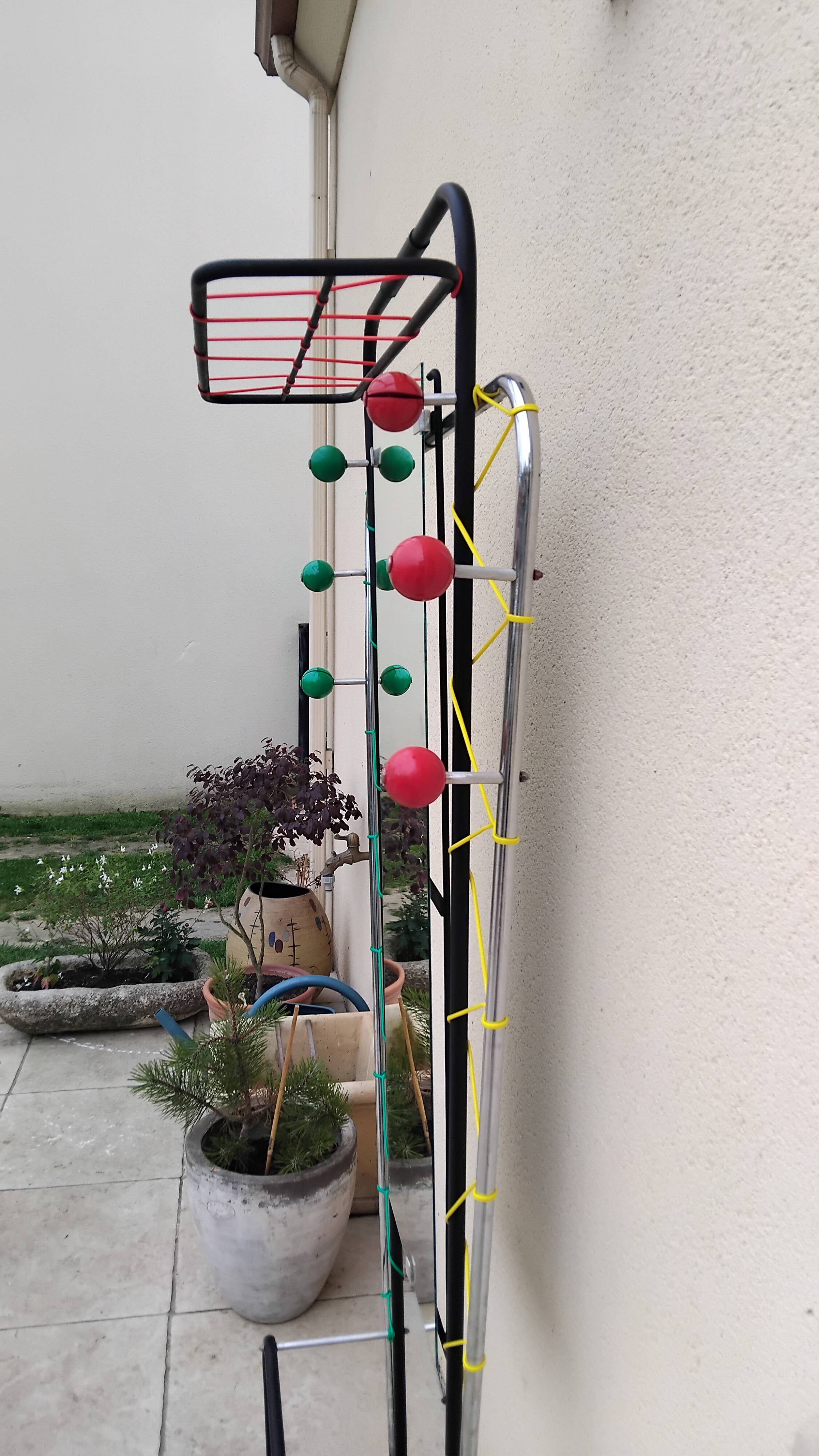 Vintage 50s/60s Scoubidou Balls Coat Rack