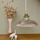 Vintage holophane glass lampshade pendant light