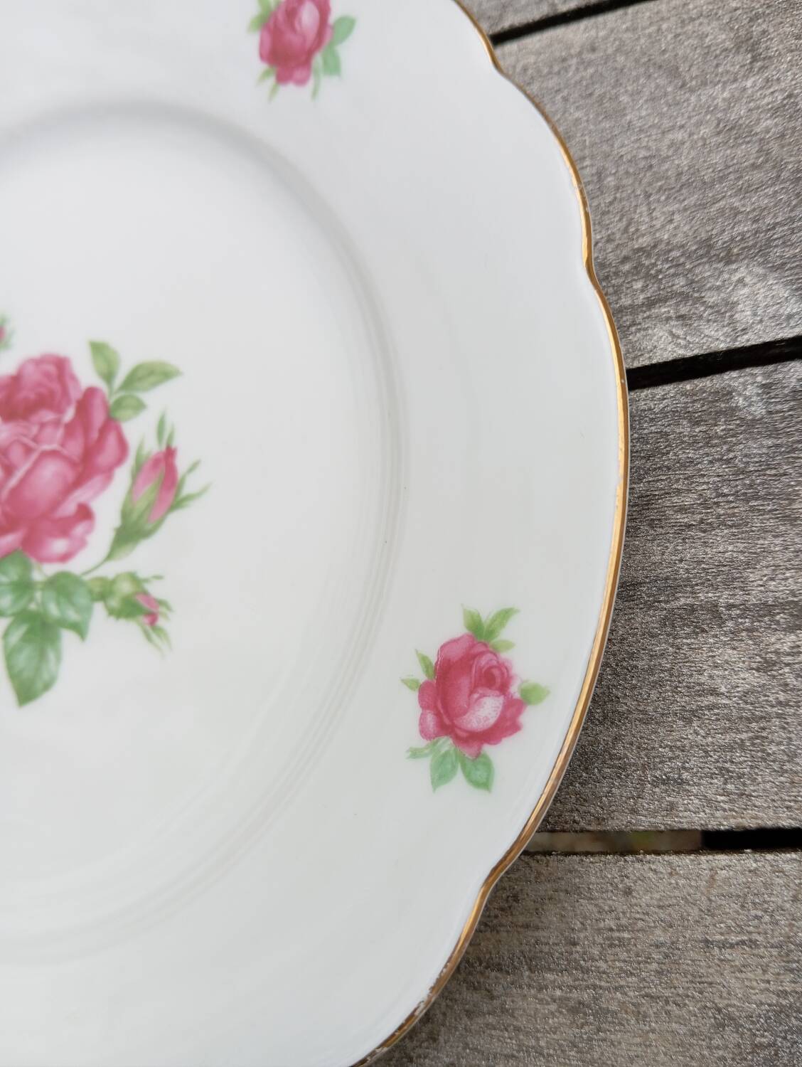 Seltmann Weiden Roses Decorated Retro Porcelain Dessert Plate