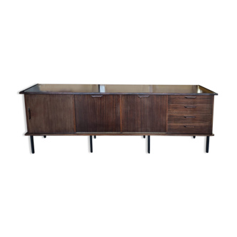 Scandinavian sideboard, black metal feet