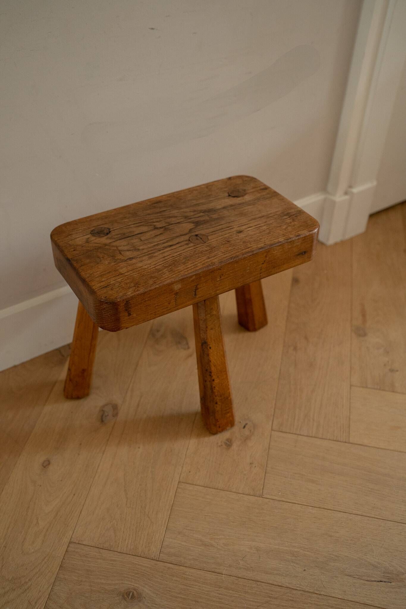 Vintage solid wood stool