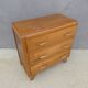 commode vintage en bois pieds compas