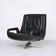 Leather Swivel Lounge Chair. 1960s