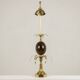 Bronze and resin egg lamp signed Maison Charles, 1970s.