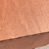 Vinyl storage cabinet double sliding door