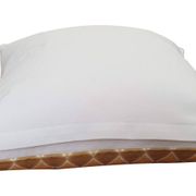 Housse de coussin motif géométrique ambre - 50 x 50