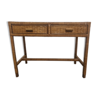 Rattan console from the 50s/60s