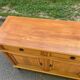 Louis XVI solid oak sideboard with 3 doors and 3 drawers, 175 cm