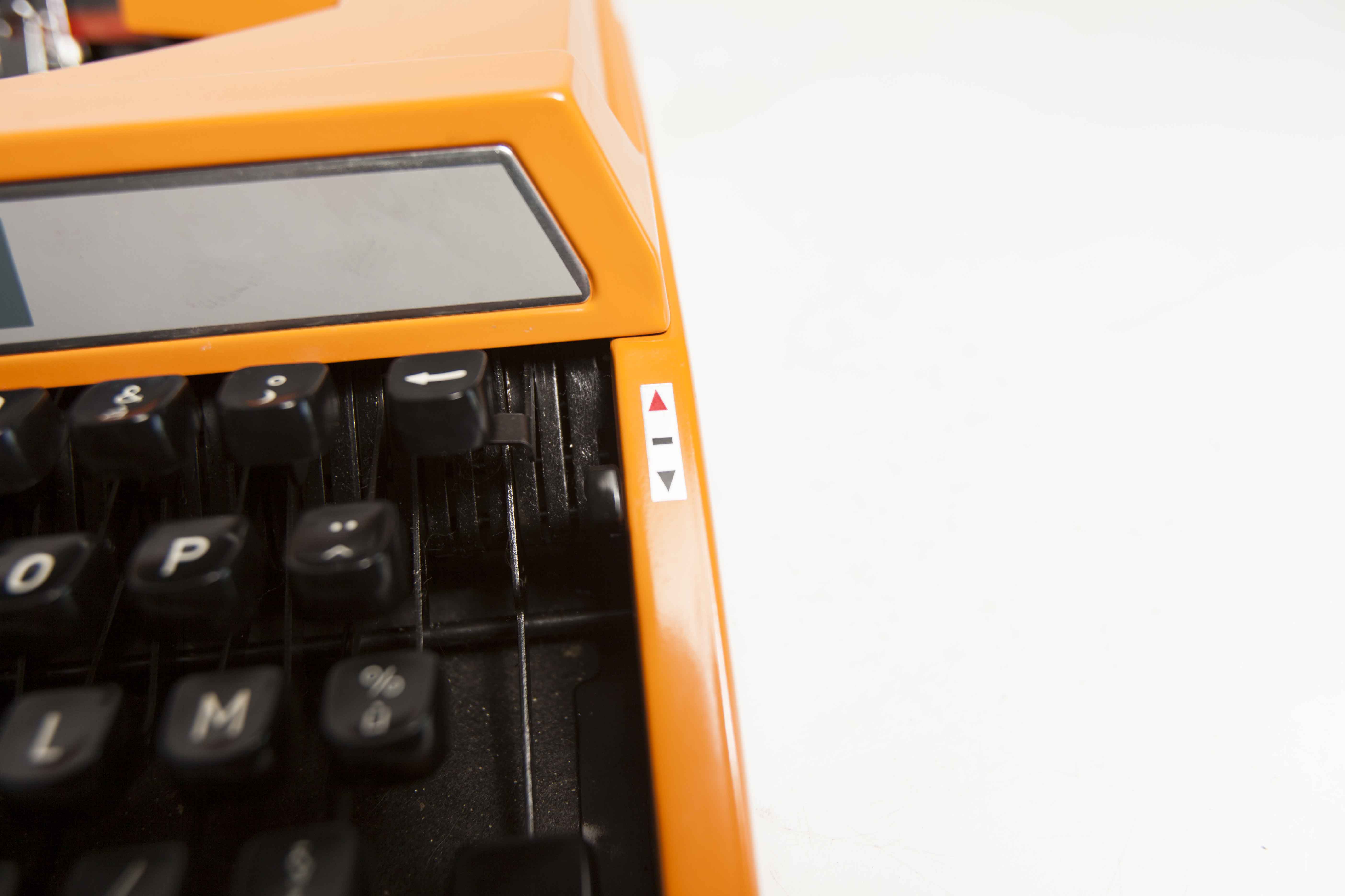 Revised Orange Silver Reed 100 Typewriter and New Ribbon 1977