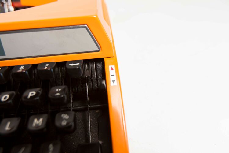 Machine à écrire silver reed 100 seiko orange révisée et ruban neuf 1977