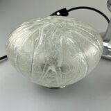 60s 70s table lamp bedside lamp chrome Doria glass space age design