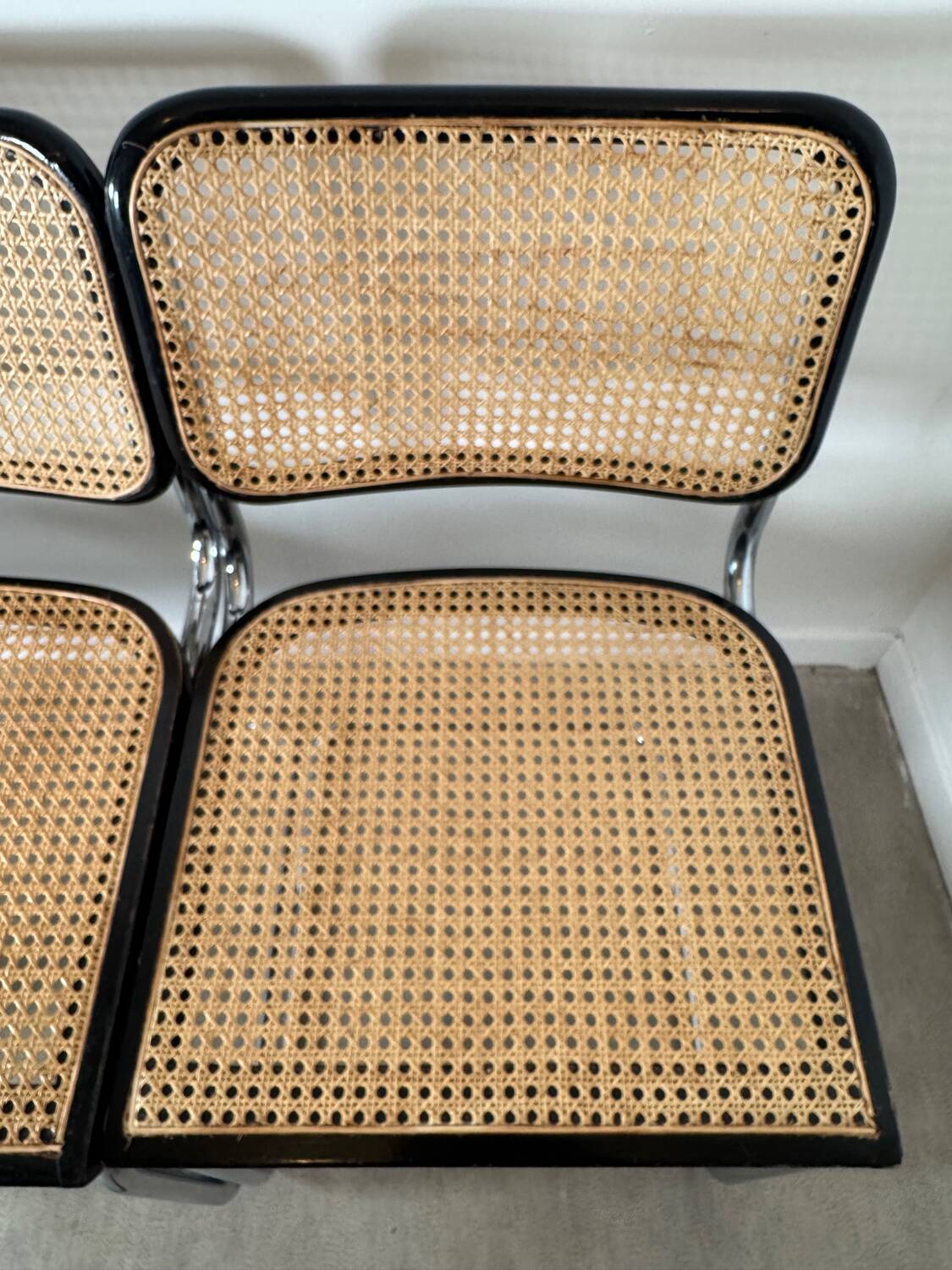 4 chaises Cesca Marcel Breuer  b32 - made in Italy