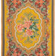 Handmade vintage moldov yellow kilim 197 cm x 291 cm - 23440