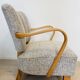 Fully Restored Vintage Lounge Arm Chair by Jindrich Halabala H-237, 1950’s