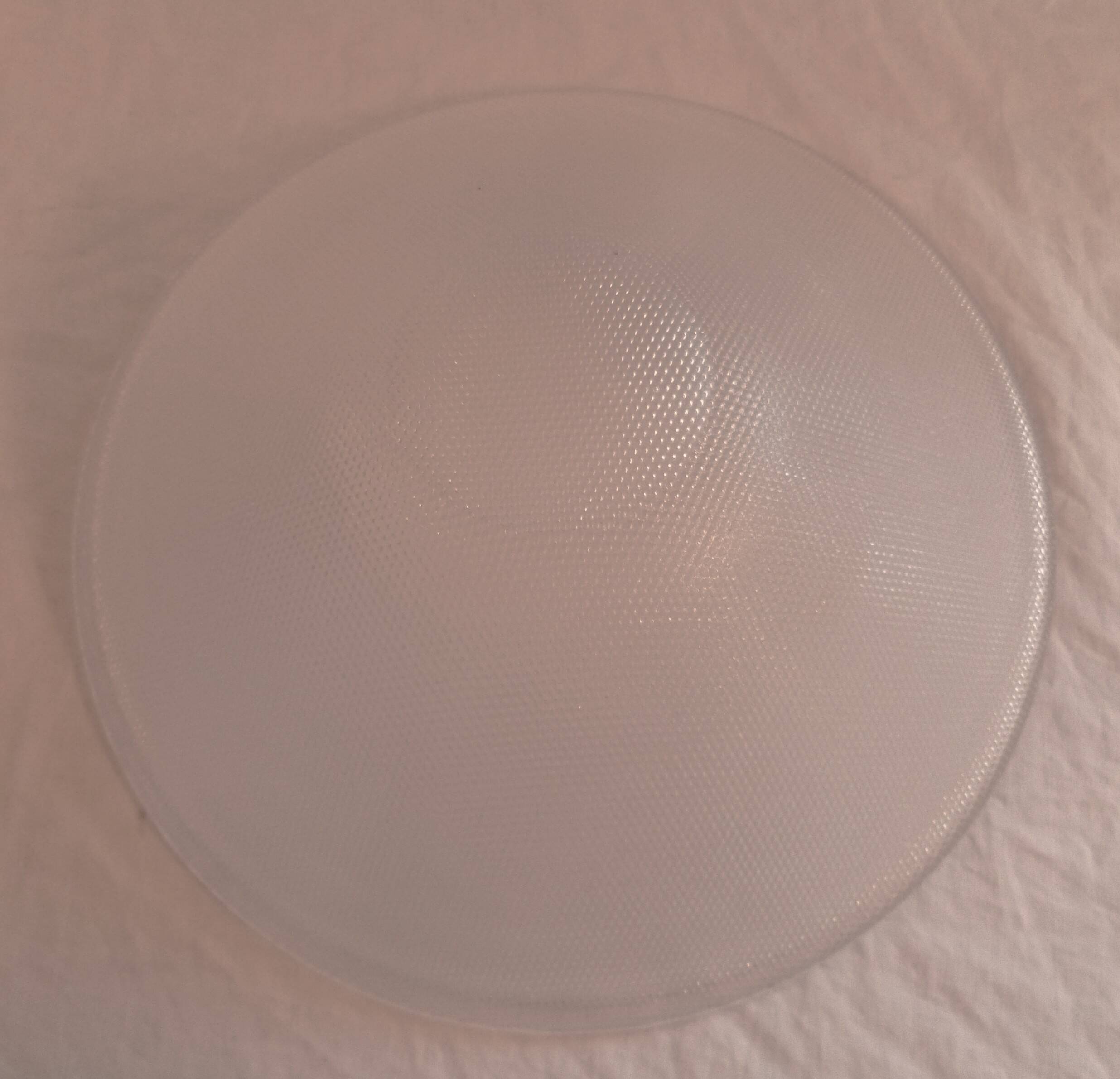 HOLMGAARD SCANDINAVIAN DESIGN / LARGE COUPE SALAD BOWL 70's glassware