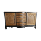 buffet in chene and metal patina black