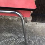Red formica table