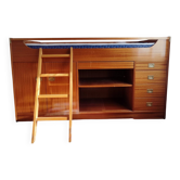Lit compact avec bureau et rangement Vintage