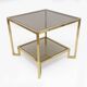Guy Lefevre Square Brass Coffee Table for Maison Jansen, France 1970s